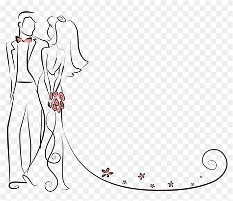 Download 57+ Wedding Outline Template Silhouette